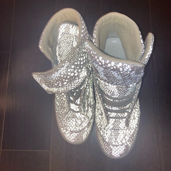 Maison Margiela - Future High Top Sneakers Grey 3M Reflective Python - Picture 3 of 3